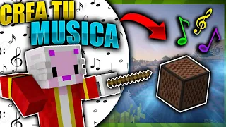 🌟CREA tu PROPIA MUSICA en MINECRAFT | Bloque Musical | Tutorial🎼🌟🌟