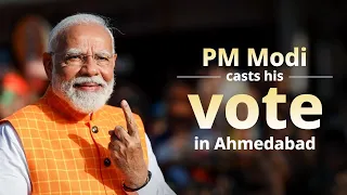 Live: PM Modi casts his vote for General Elections 2024 in Ahmedabad, Gujarat