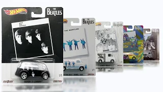 WHEELCOLLECTORS.com CLOSER LOOK! THE BEATLES NEW HOT WHEELS POP CULTURE SET! Opened and Closeup!