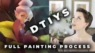 CutestIntrovert's DTIYS  //  DIGITAL PAINTING TIMELAPSE with Rachel Bradley