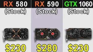 RX 580 Vs. RX 590 Vs. GTX 1060 | New Games Benchmarks