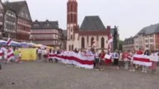 German protesters rally against Belarus crackdown