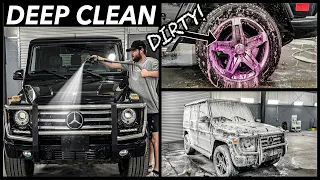 Deep Cleaning a Dirty Mercedes G550 G-WAGON! | Satisfying Car Detailing Transformation!