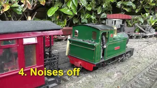 Peckforton Light Railway - Extracts from a running session - Part 3 - Steam & Outtakes