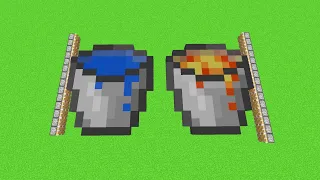 BIGGEST LAVA BUCKET + WATER BUCKET = ???