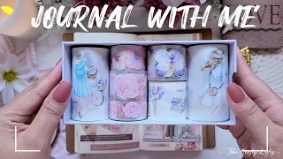 ASMR Vintage Journaling | Vintage Pink Journal