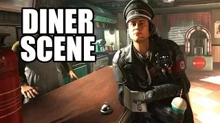 WOLFENSTEIN 2 The New Colossus - Full Diner Scene / Roswell