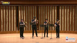KAIZEN Trombone Quartet from Texas A&M University-Kingsville performs Elysian Fields-David Wilborn