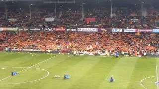 Lens - Le Havre - Les Corons fin du match - 20 ans Tigers