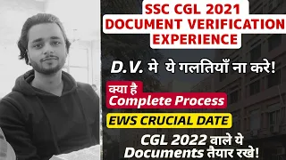 My SSC CGL 2021 Document Verification Experience | CASTE CERTIFICATE ISSUE | Required Documents.