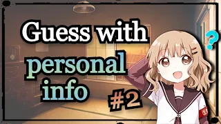 Guess the Character with Personal Information #2 | Do you think you can guess these characters?
