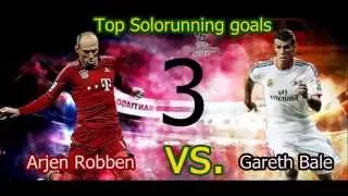 SPEED BATTLE- Arjen Robben vs Gareth Bale / Best 5 Solorunning goals / Who's better and faster?