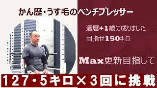 還暦のベンチプレス・激重Maxに耐えきれるか？