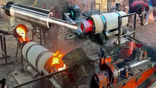 Amazing Proces of Making Shaft for Industrial Usage |Astonishing Engineering Behind Giant Mill Shaft