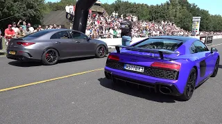 Mercedes-AMG CLA45 S 4Matic+ vs Audi R8 V10 Performance