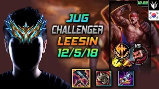 Challenger Jungle Lee Sin Build Goredrinker Conqueror - Lee Sin Jungle vs Graves - LOL KR 12.22