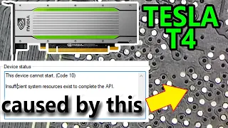 Nvidia Tesla T4 error code (10) repair