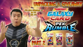 [GIVEAWAY] KAD GOLD UNKNOWN ! HP & ATK ??? Pek Rumble -  Boboiboy Galaxy Card  -  Unpacking & Review