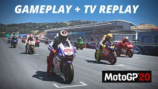 MotoGP 20 Laguna Seca - GAMEPLAY + TV REPLAY as Jorge Lorenzo