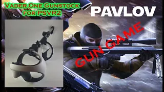 PSVR2 'Vader One' Magnetic Gunstock demo all guns in Pavlov's Gun-game