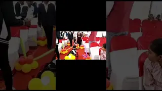 First birthday #best  entry of baby twins #entry video on first b'day celebration 🎉