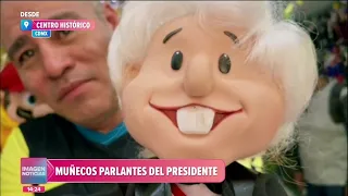 Venden muñecos parlantes del presidente López Obrador | Noticias con Crystal Mendivil