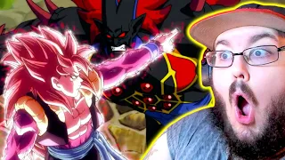 Limit Breaker SSJ4 Gogeta vs Omega Shenron Xeno - Super Dragon Ball Heroes EP 46 Eng Sub REACTION!!!