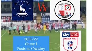 BACK TO LEAUGE TWO!| Hartlepool United vs Crawley Town| Sky Bet League Two| Matchday Vlog!!!