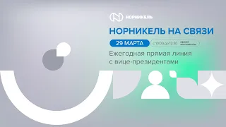 Прямая линия с вице-президентами «Норникеля»