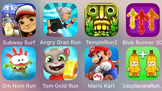 Tom Hero,Super Wings,Spiderman Unlimited,Angry Gran Run,Mario Kart,Subway Surf,Join Blob Clash