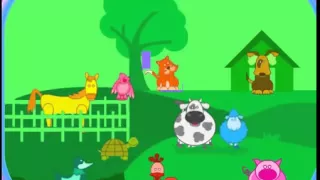 Развивающий мультфильм для детей от 12 до 36 месяцев! ВЕСЕЛАЯ ФЕРМА   учим животных!!!
