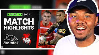 NRL FAN REACTS To NRL 2024 | Panthers v Dragons | Match Highlights