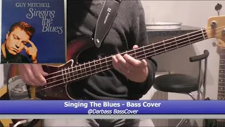 [Guy Mitchell] Singing The Blues - Bass Cover 🎧 (play along with chords)