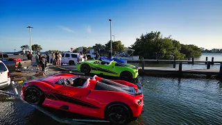 The fastest car on the water ! Boat Ramp Chit Show at 79st (Watersports Car)