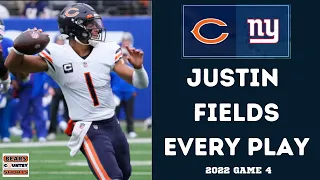 JUSTIN FIELDS | Every Play | #Bears vs #Giants | 2022 Game 4 #Highlights