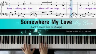 Somewhere My Love (LARA'S Theme from Dr. Zhivago) | Piano cover | Easy Level | Linh Nhi