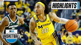 Michigan State at Michigan | Extended Highlights | Big Ten Men's Basketball | March 1, 2022