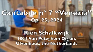 Cantabile n° 7 “Venezia”  (Reprise) | Op. 25, 2024 | Rien Schalkwijk