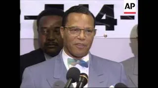 USA : LOUIS FARRAKHAN PRESS CONFERENCE