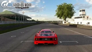 Gran Turismo Sport - Goodwood Motor Circuit Gameplay (Ferrari F40) [4K PS4 Pro]