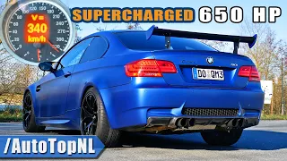 650HP BMW M3 E92 G-Power | POV 100-300 ACCELERATION & INSANE SOUND by AutoTopNL