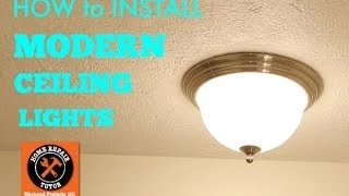 Modern Ceiling Lights (how to install) -- by Home Repair Tutor