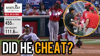 Did Elly de la Cruz Cheat? The umpires take away de la Cruz's Plastic Knob, but then hits a HR later