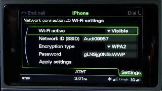 Audi connect  Setup 2014