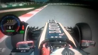 F1 Malaysia 2012 - Raikkonen qualifying lap