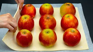 More apples than dough! Super delicious dessert, in 15 minutes!