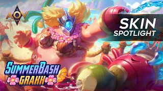 Grakk Summer Bash Skin Spotlight - Garena AOV (Arena of Valor)