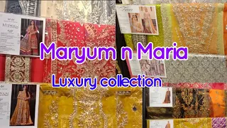 Maryum and maria new collection 2023 | maryum and maria luxury bridal unstiched collection 2023