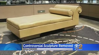 Hollywood 'Casting Couch' Sculpture Covered In Light Of Weinstein Sexual Abuse Scandal
