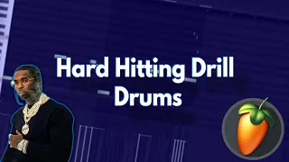 HOW TO MAKE HARD HITTING DRILL DRUMS | FL Studio Drill Tutorial